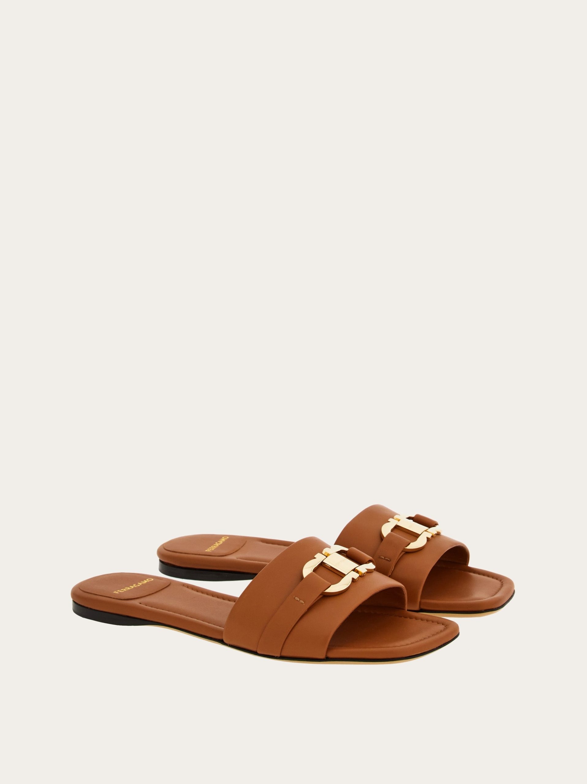 Ferragamo Flat slide with Gancini ornament - Image 4
